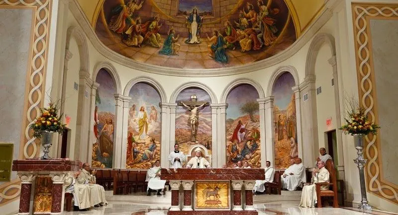 The inside of Saint James Catholic Cathedral